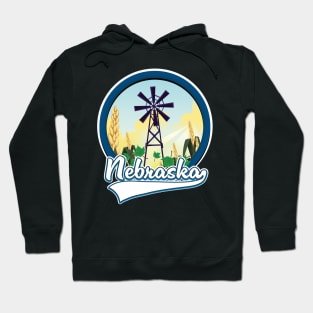 Nebraska Corn field logo Hoodie